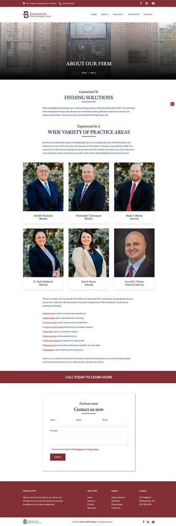 Broderickfirm About
